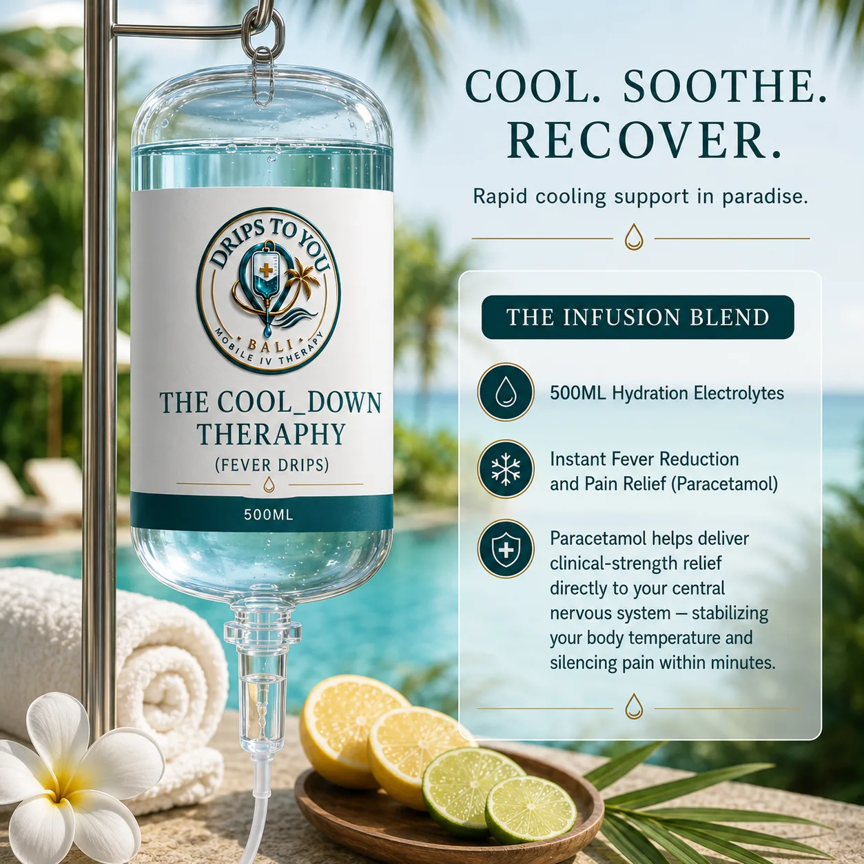 The Cool-Down Therapy (Fever Drips) IV Therapy Bali - Drips To You